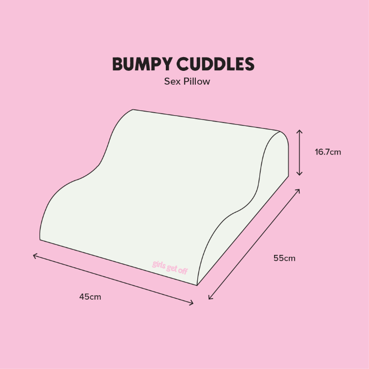 Bumpy Cuddles Ergonomic Sex Pillow Girls Get Off Girls Get Off