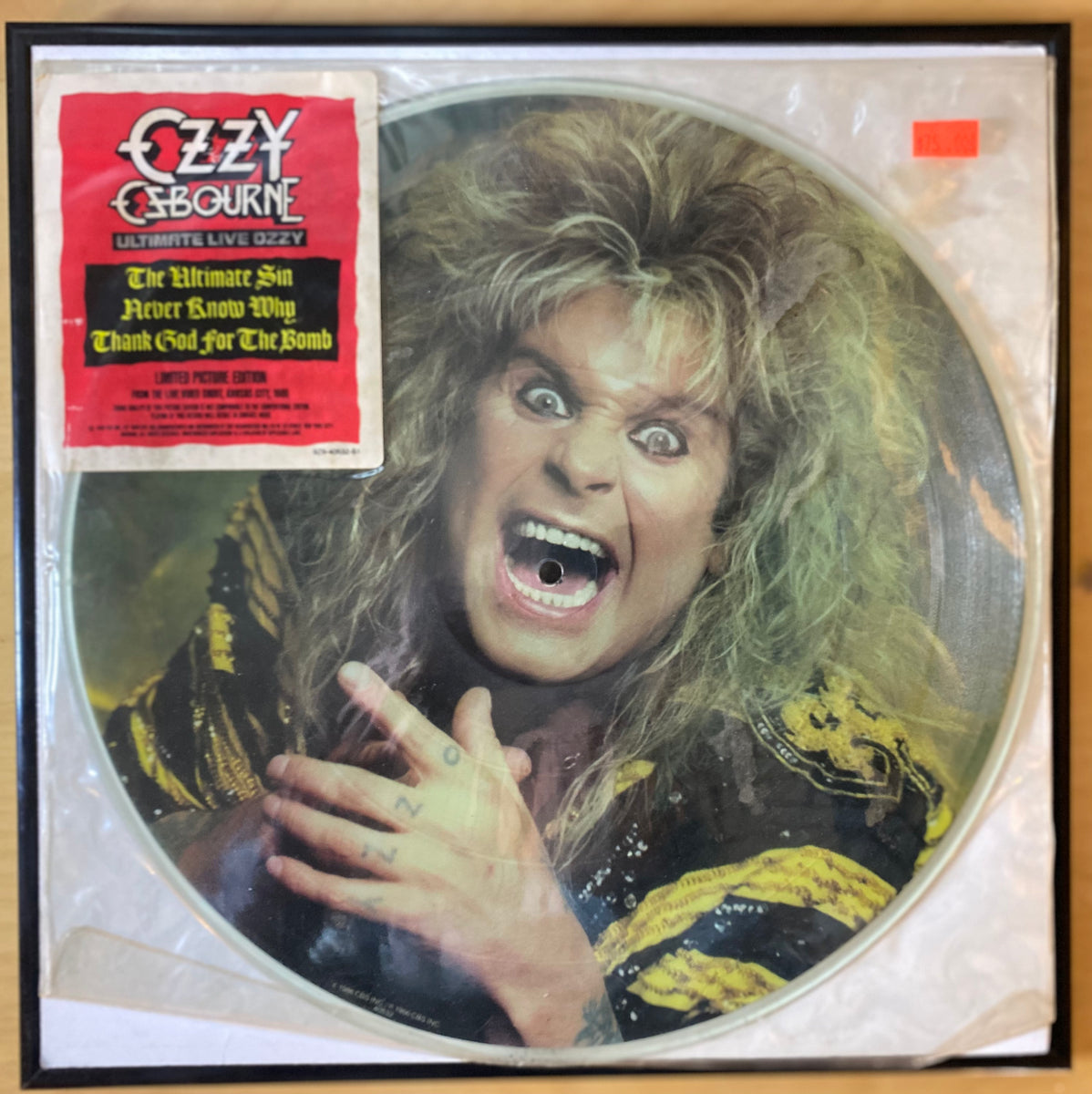 Ozzy Osbourne Ultimate Live Ozzy Picture Disc Usa 1986 Neu Und Ozzy Osbourne Ultimate Live Ozzy Picture Disc Usa 1986 Neu Und