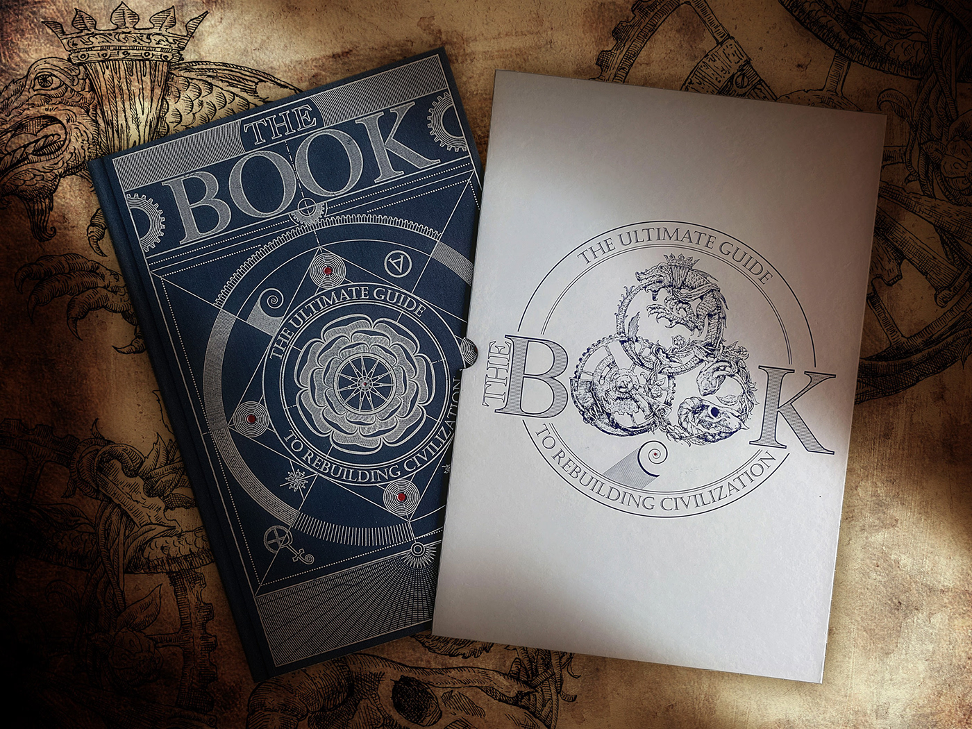 The Book The Ultimate Guide To Rebuilding Civilization Behance