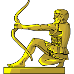 Throwing Spear Sculpture Free Svg