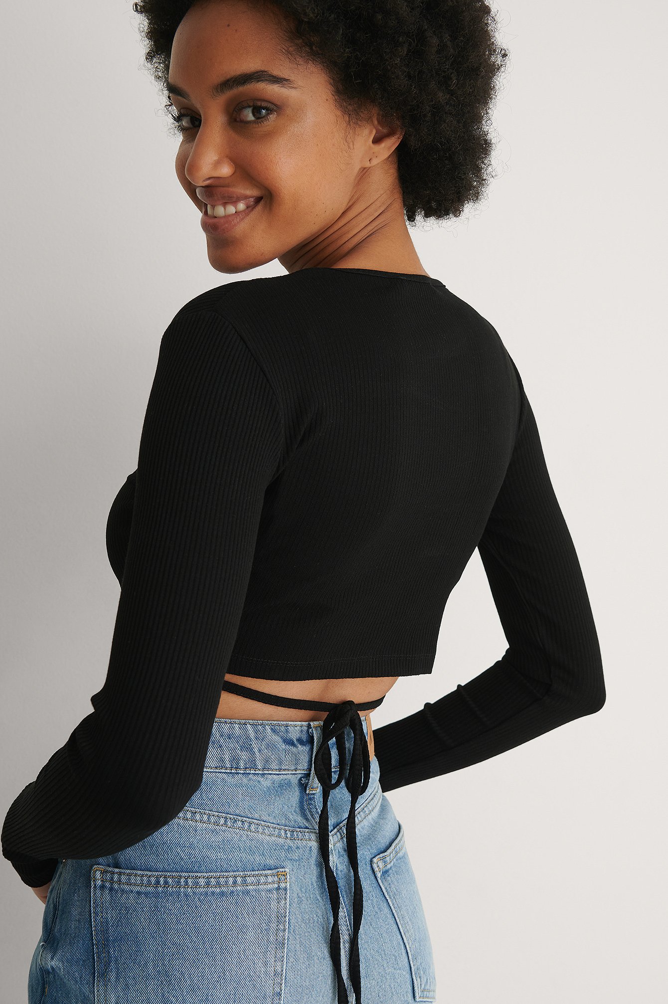 Top Met Korte Mouwen En Kanten Detail Wit Na Kd Com